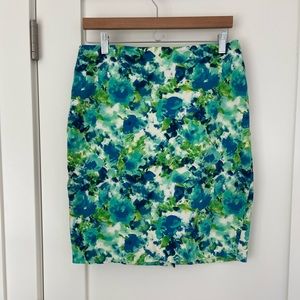 Floral pencil skirt